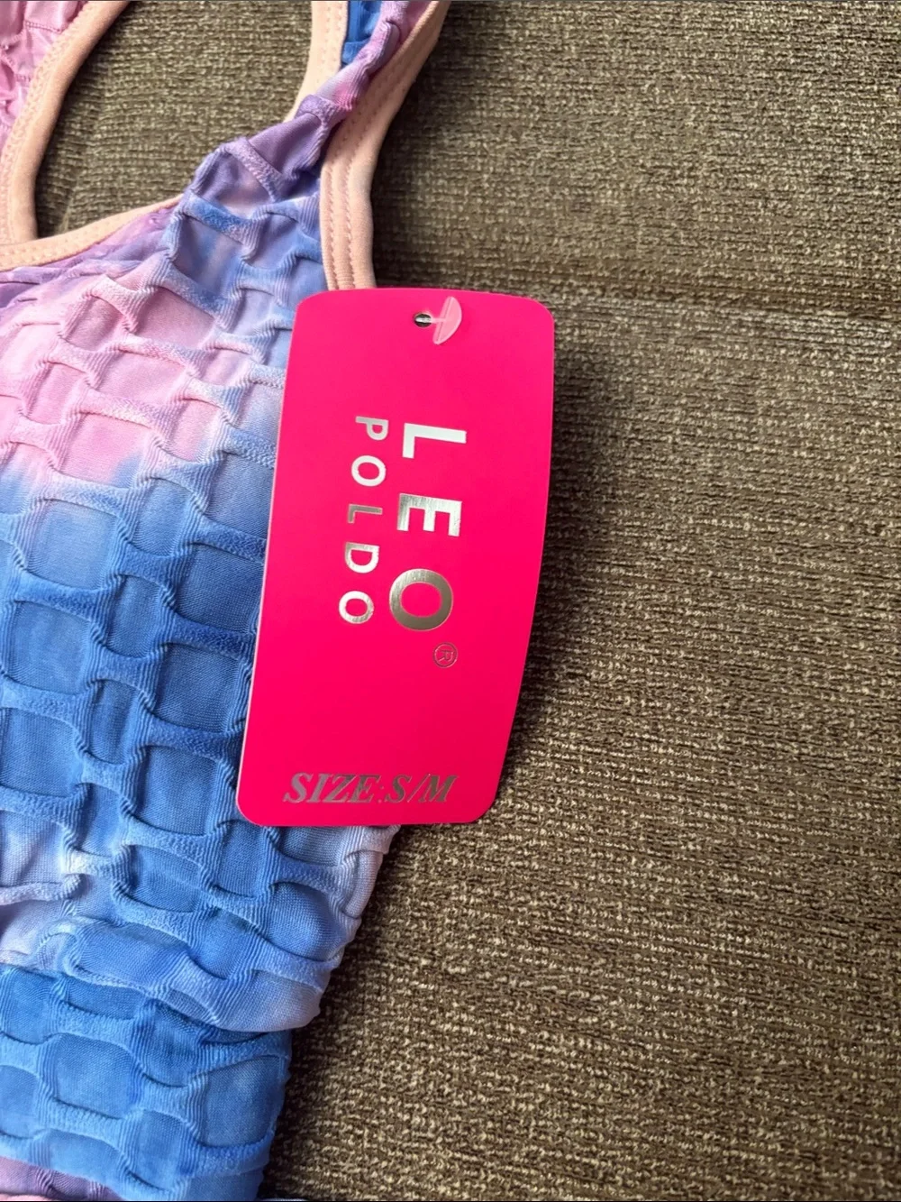 Leo Poldo Women’s Tie-Dye Seamless Sports Bra & Biker Shorts Set